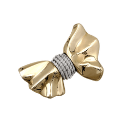Broche FRED en or jaune et acier - Castafiore