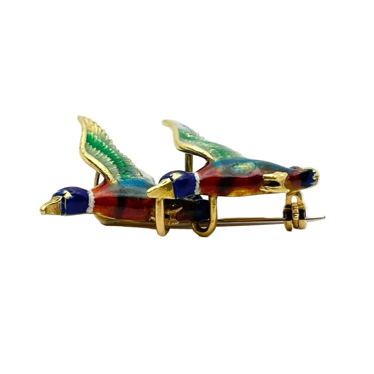 Broche GUCCI en or jaune et émail - Castafiore