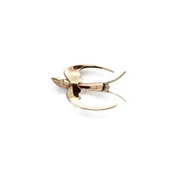 Broche Hirondelle en or rose et or blanc - Castafiore