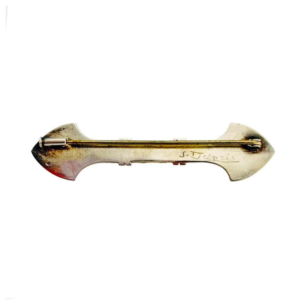 Broche JEAN DESPRÉS Double flèche en argent - Castafiore