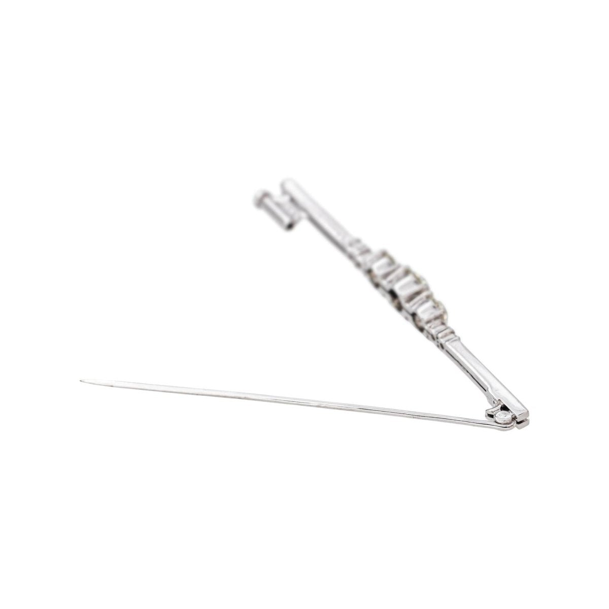 Broche Or blanc Diamant - Castafiore