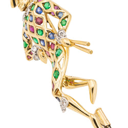 Broche Or jaune Emeraude - Castafiore