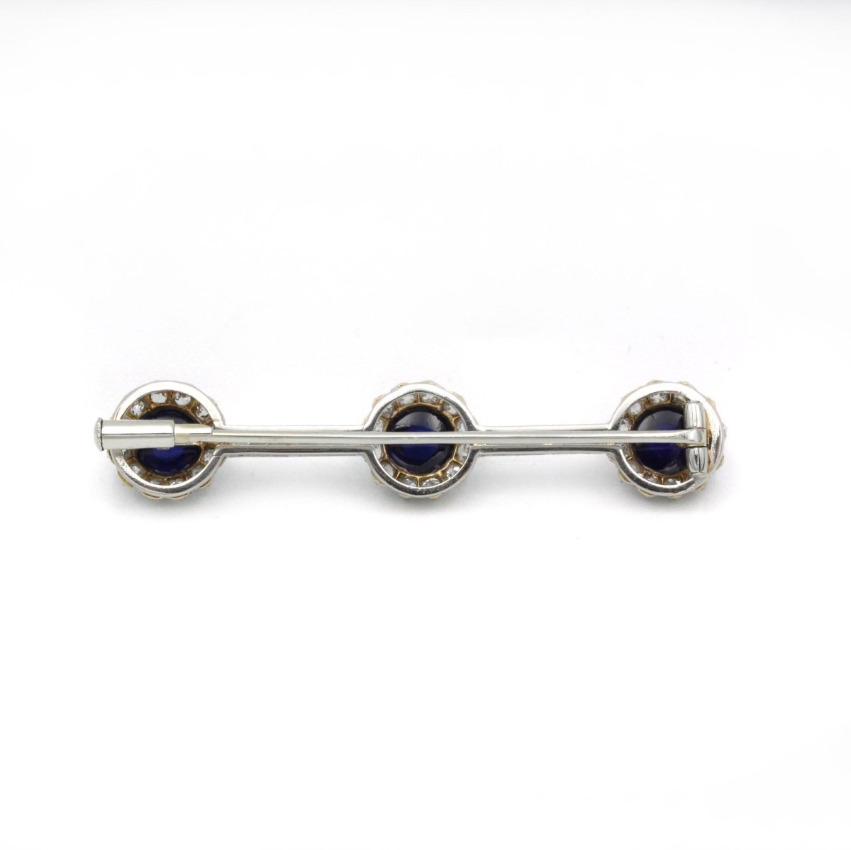 Broche - Or, Platine, Diamants & Saphirs - Castafiore