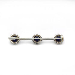 Broche - Or, Platine, Diamants & Saphirs - Castafiore