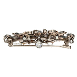 Broche Pendentif en or blanc, or rose, argent et diamants - Castafiore