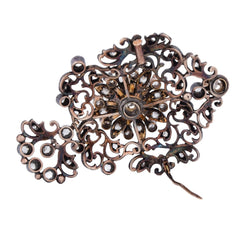 Broche-Pendentif en or jaune, argent et diamants - Castafiore