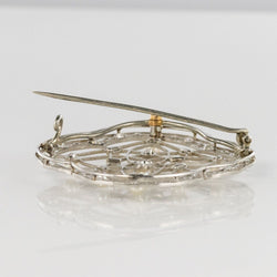 Broche perles fines et diamants Belle Epoque - Castafiore