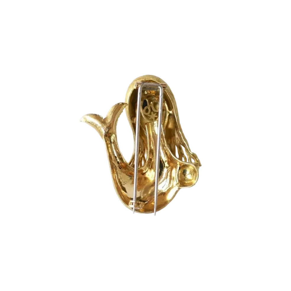 Broche Sirène Jean Cocteau pour Fred en Or Jaune - Castafiore