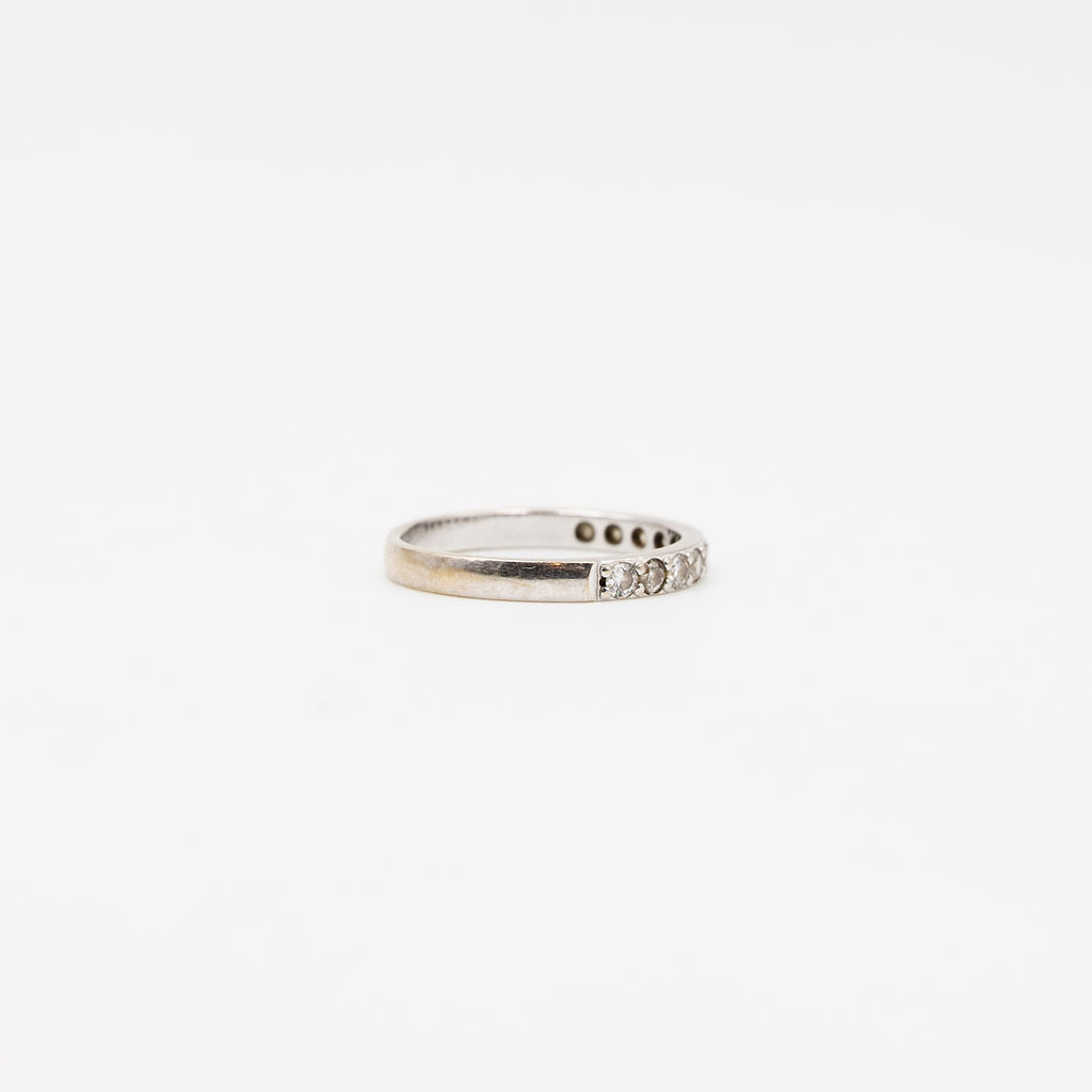 Bague Alliance en or blanc et diamants