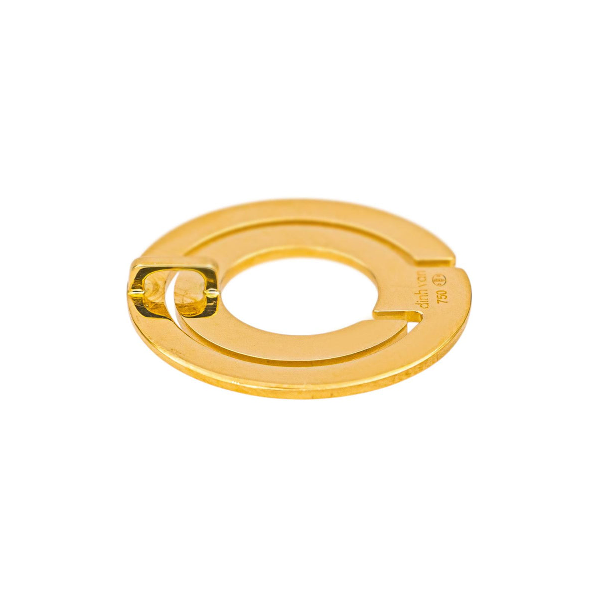 Dinh Van Pendentif Seventies Or jaune