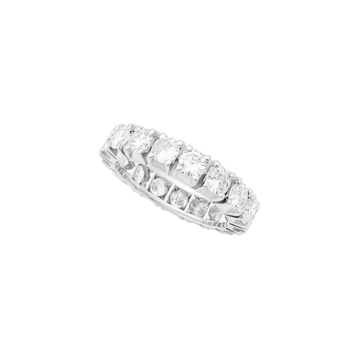 Bague Alliance en or blanc et diamants