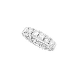 Bague Alliance en or blanc et diamants