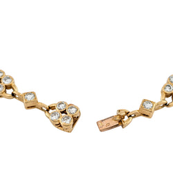 Bracelet Ligne en or jaune et diamants