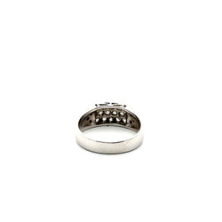 Bague Pavée en or blanc et diamants