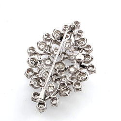 Broche Épingle en or blanc et diamants
