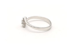Bague Toi & Moi en or blanc et diamants