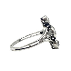 Bague Trilogie en platine et diamants