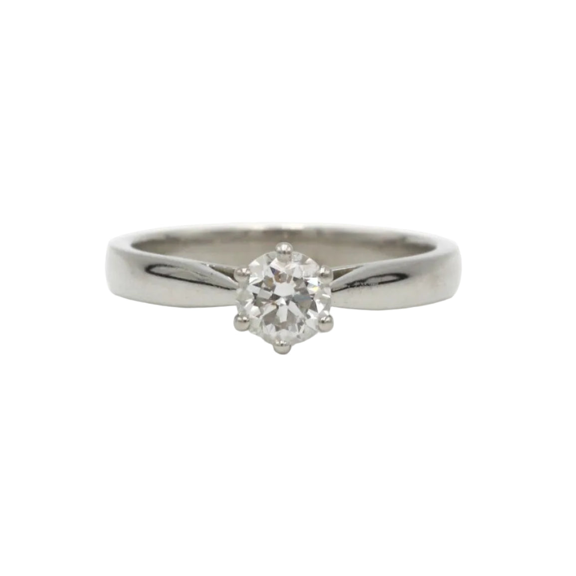 Bague Solitaire en platine et diamant