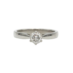 Bague Solitaire en platine et diamant