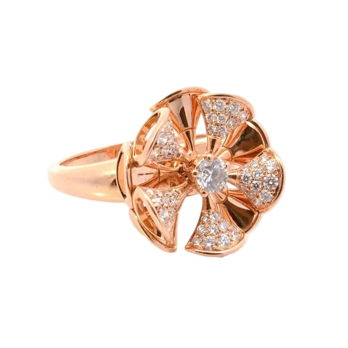 Bague Cocktail BULGARI "Diva's Dream" en or rose et diamants