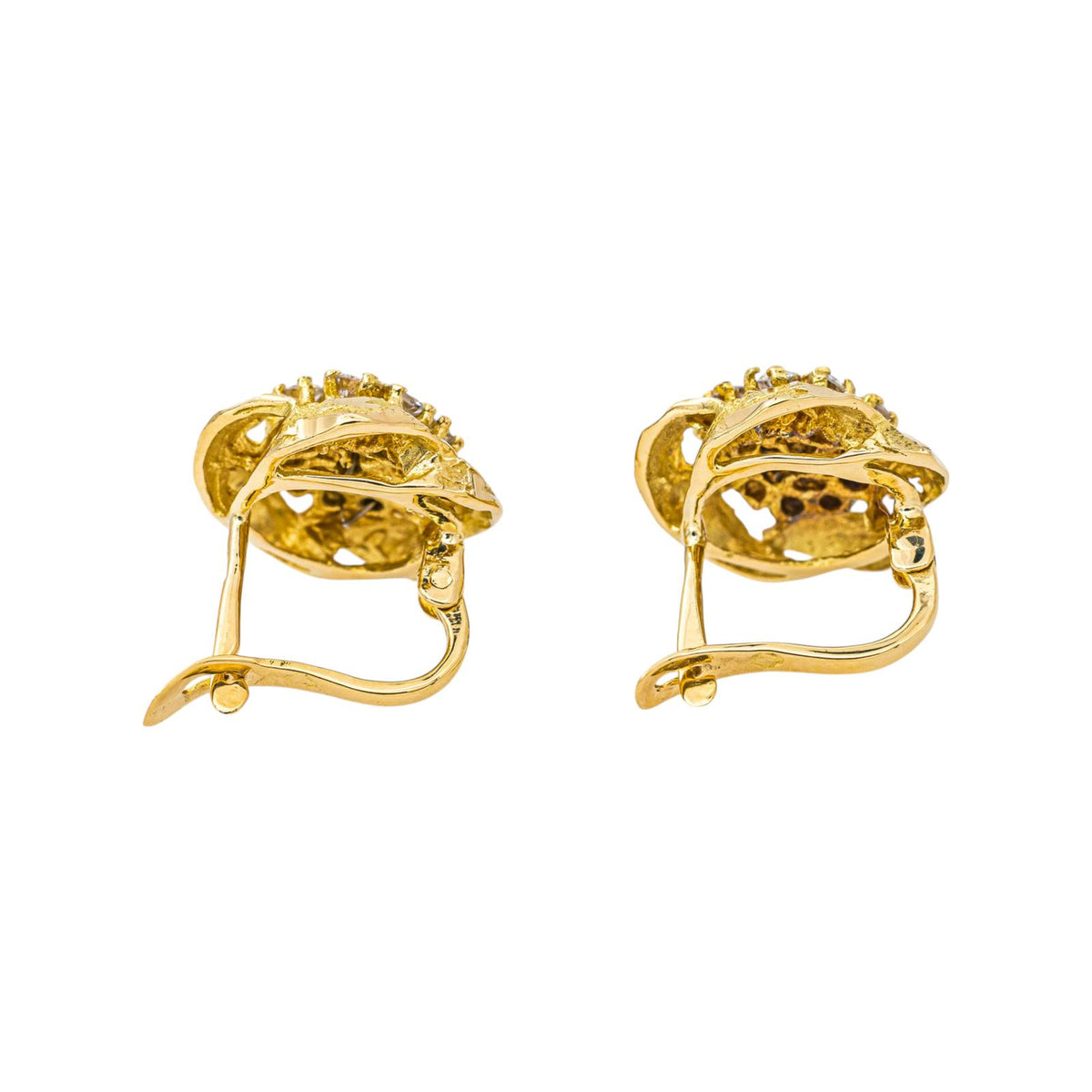 Boucles d'oreilles Or jaune Diamant