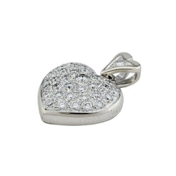 Pendentif en or blanc et diamants