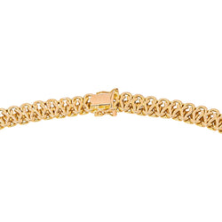 Caplain Paris Collier Maille figaro Or jaune Saphir - Castafiore