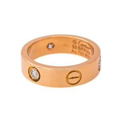 Cartier Bague Love Or rose Diamant - Castafiore