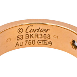 Cartier Bague Love Or rose Diamant - Castafiore