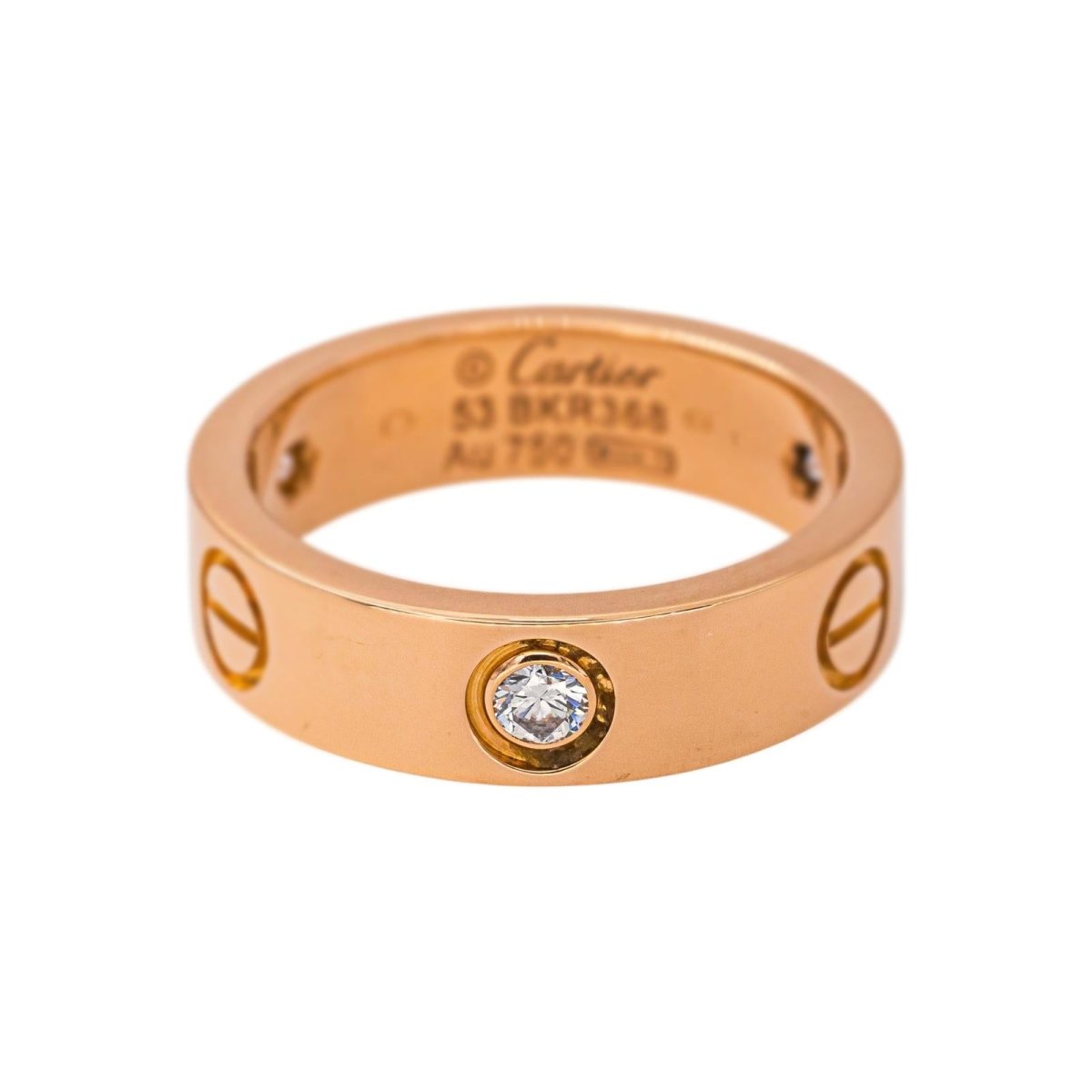 Cartier Bague Love Or rose Diamant - Castafiore