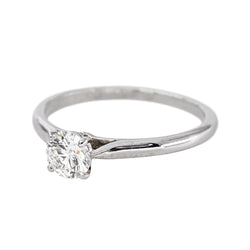 Cartier Bague Solitaire 1895 Platine Diamant - Castafiore