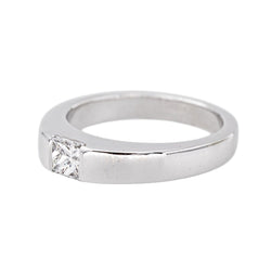 Cartier Bague Tank Or blanc Diamant - Castafiore