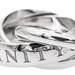 Cartier Bague Trinity Or blanc - Castafiore
