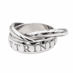 Cartier Bague Trinity Or blanc - Castafiore