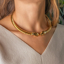 Cartier Collier Torque Panthère Or jaune - Castafiore
