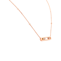 Collier Pendentif MESSIKA "Baby Move" PM en or rose et diamants