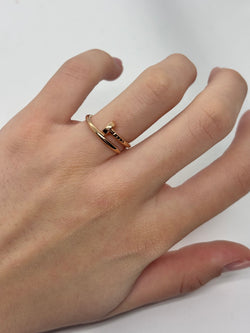 Bague Jonc CARTIER Clou en or rose