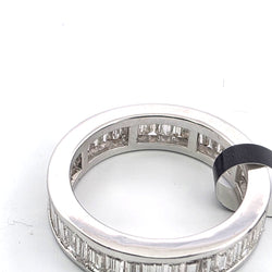 Bague Alliance en or blanc et diamants