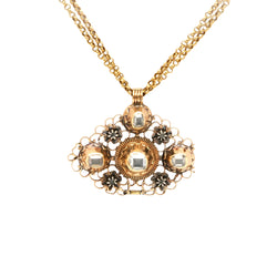 Collier Pendentif en or jaune et diamants