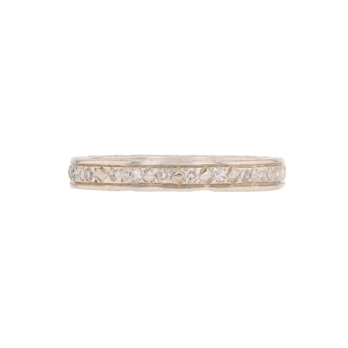 Bague Alliance en or blanc et diamants