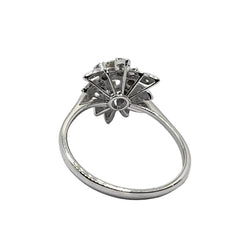 Bague Marguerite en or blanc et diamants