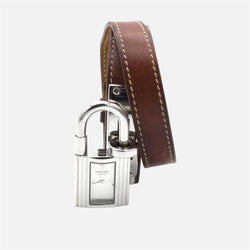 Montre HERMÈS Kelly en acier et cuir