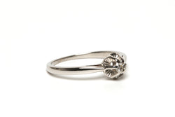 Bague Solitaire en or blanc et diamant