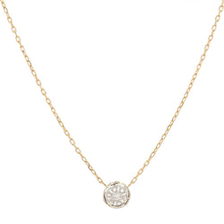 Chaine ancienne et son motif rond en diamants - Castafiore