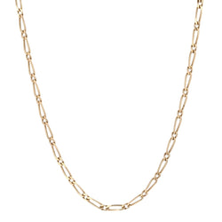 Chaine Gourmette maille alternée en or jaune - Castafiore