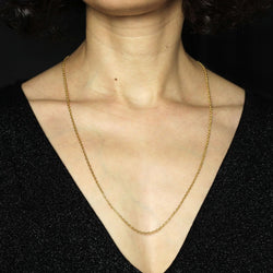 Chaine maille forçat en or jaune - Castafiore