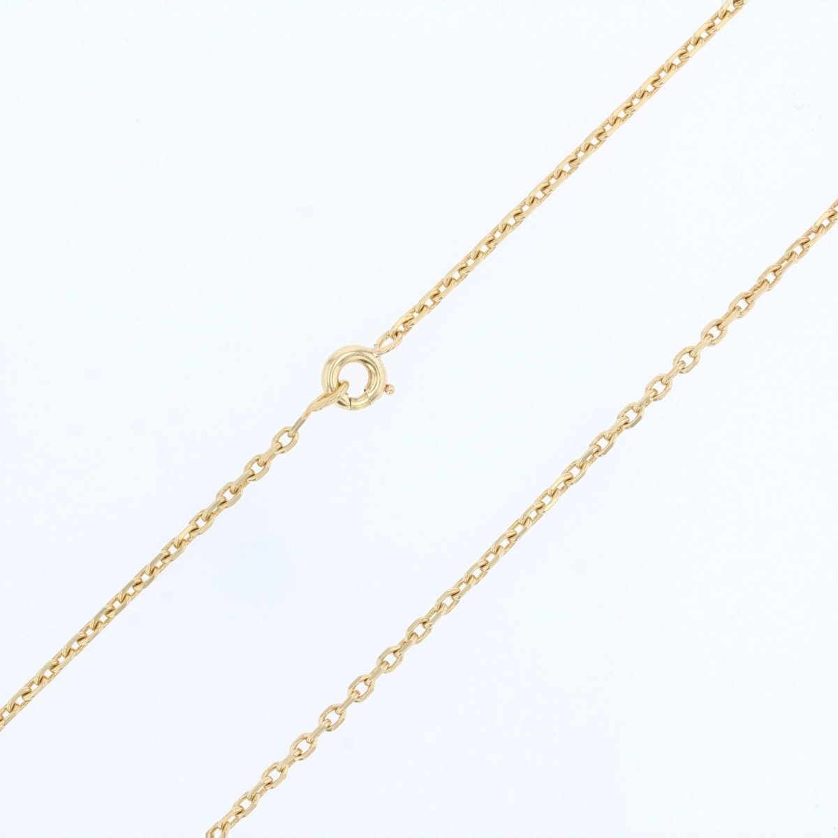 Chaine maille forçat limée or jaune - Castafiore