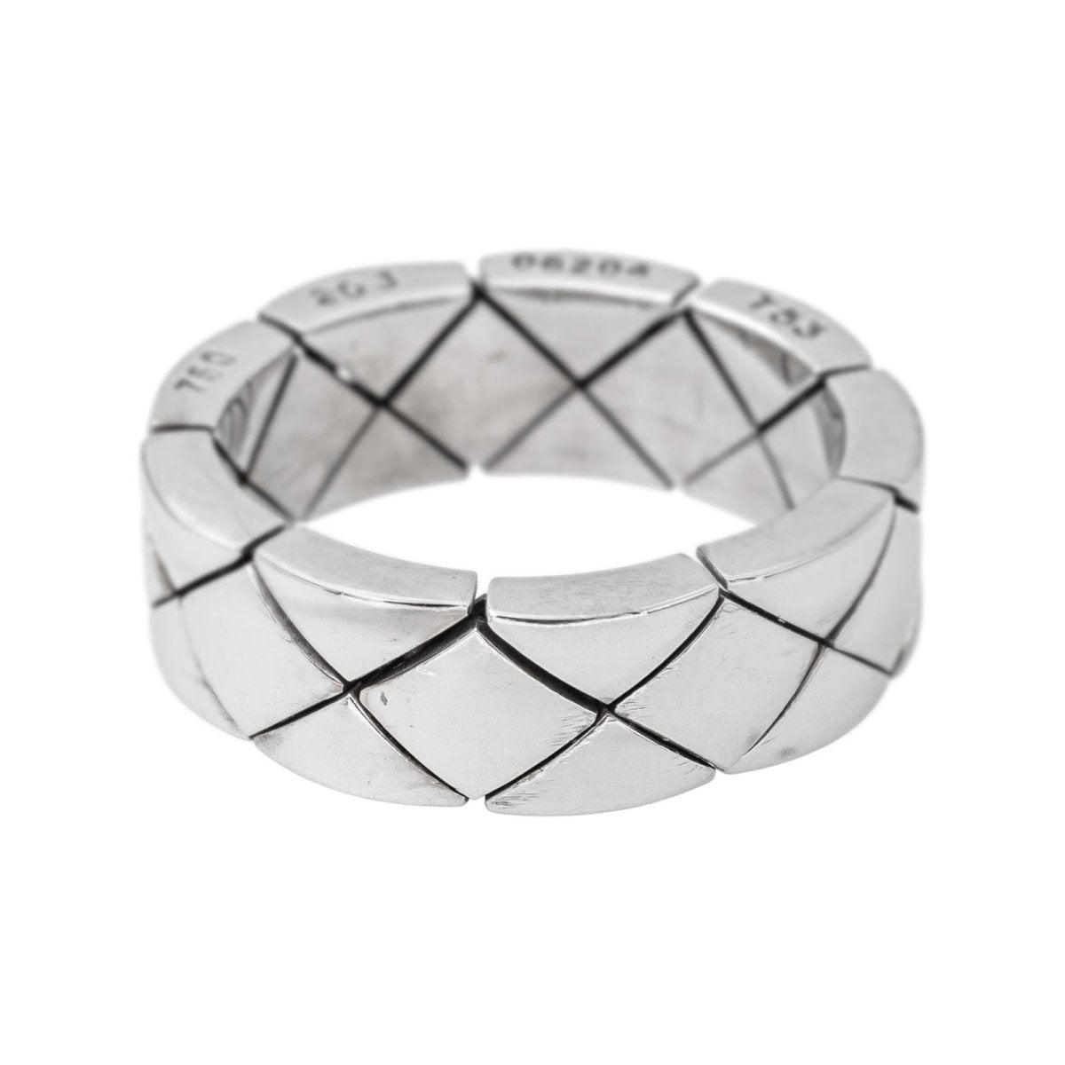 Chanel Bague Coco Crush Or blanc - Castafiore