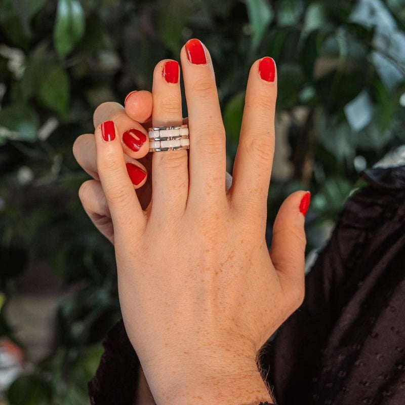 Chanel Bague Ultra Or blanc - Castafiore