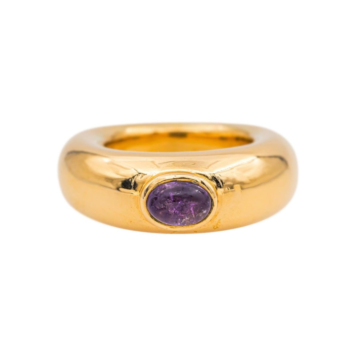 Chaumet Bague Jonc Or jaune Saphir Violet - Castafiore